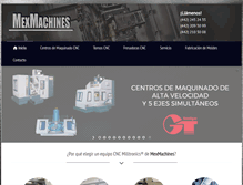 Tablet Screenshot of mexmachines.com.mx